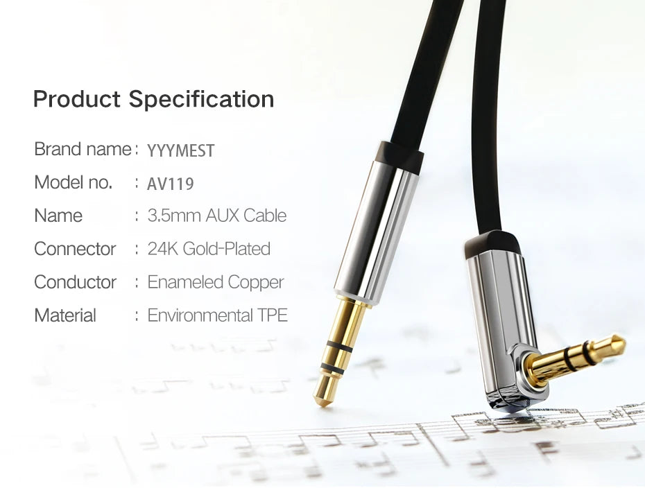 Aux Cable Speaker Cable 3.5mm Audio Cable for Car Headphone Audio 3.5mm Jack Speaker for JBL Headphones Samsung Xiaomi AUX Cord