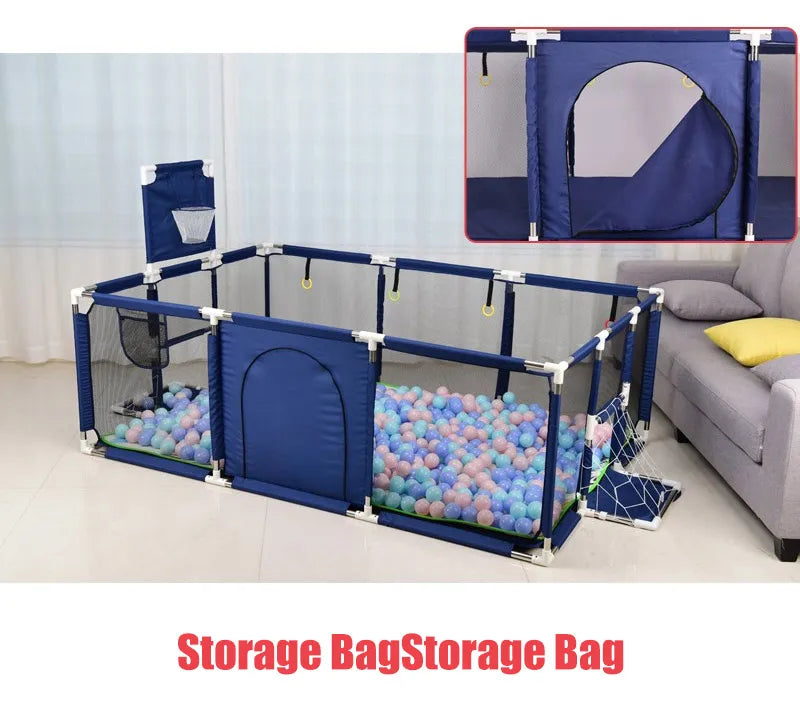 Baby Playpen for Children Large Size Baby Playground Infant Safety Barriers Dry Balls Pool Newborn Stocking Activity Game Park