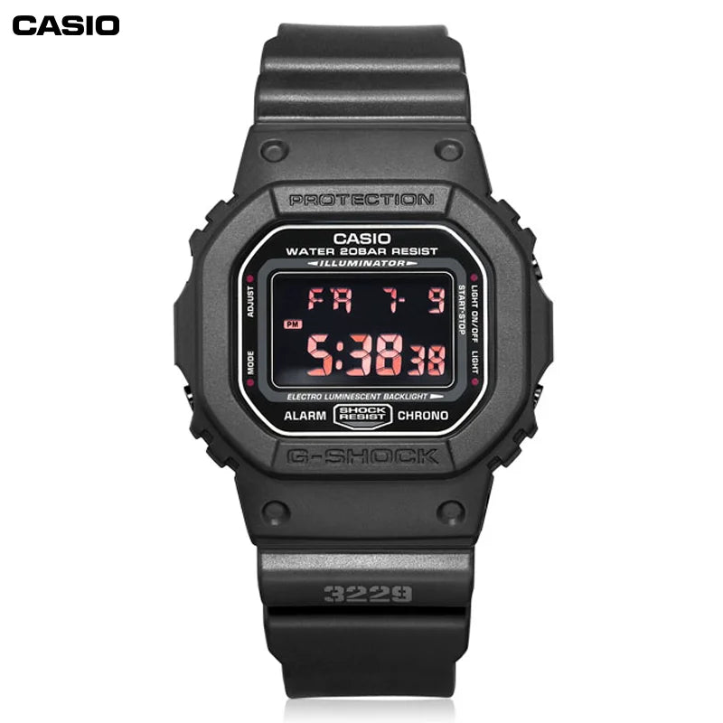 Casio DW-5600 Men Women Watch G-SHOCK Sutra Small Square Multi-functional Calendar LED Lighting Sports Electronic Women Watch