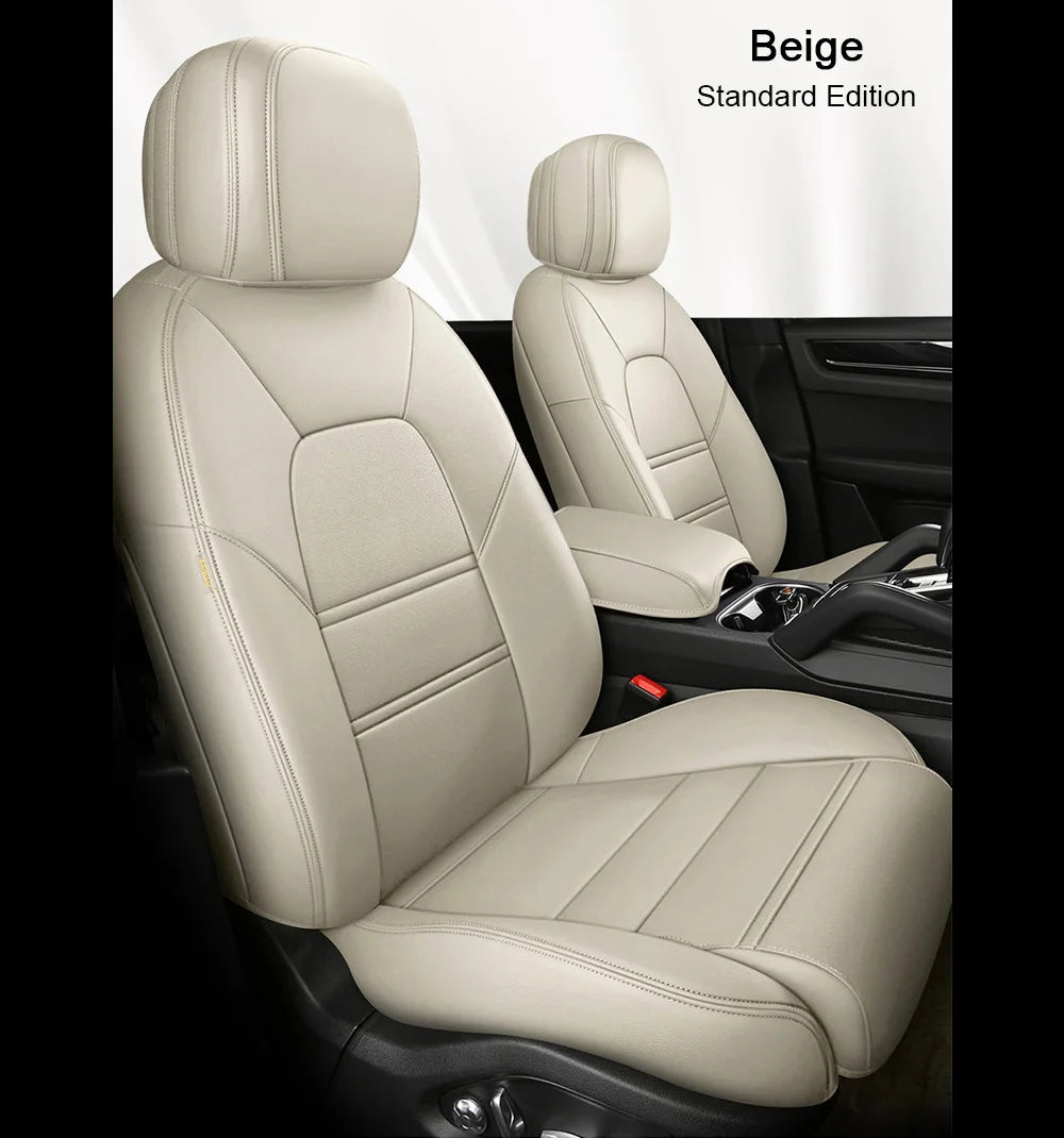 For Land Rover Range Rover Velar 2017 2018 2019 2020 Faux Leather Custom Car Seat Covers Full Set Interior Protector Accessories