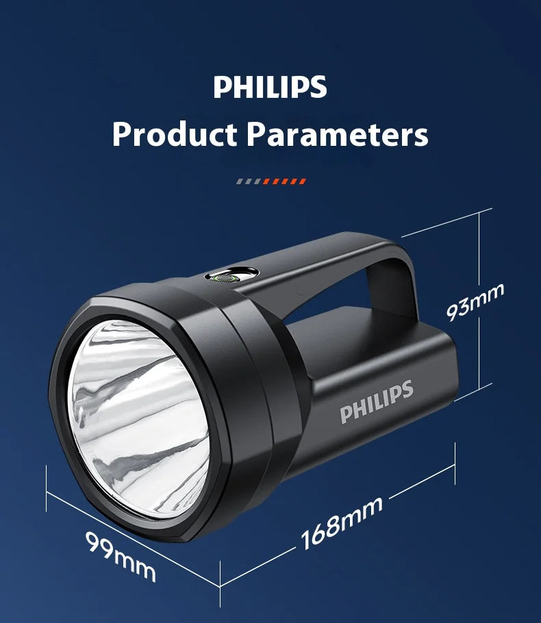 Philips new SFL3121 flashlight strong searchlight with side light can be used for a variety of lighting