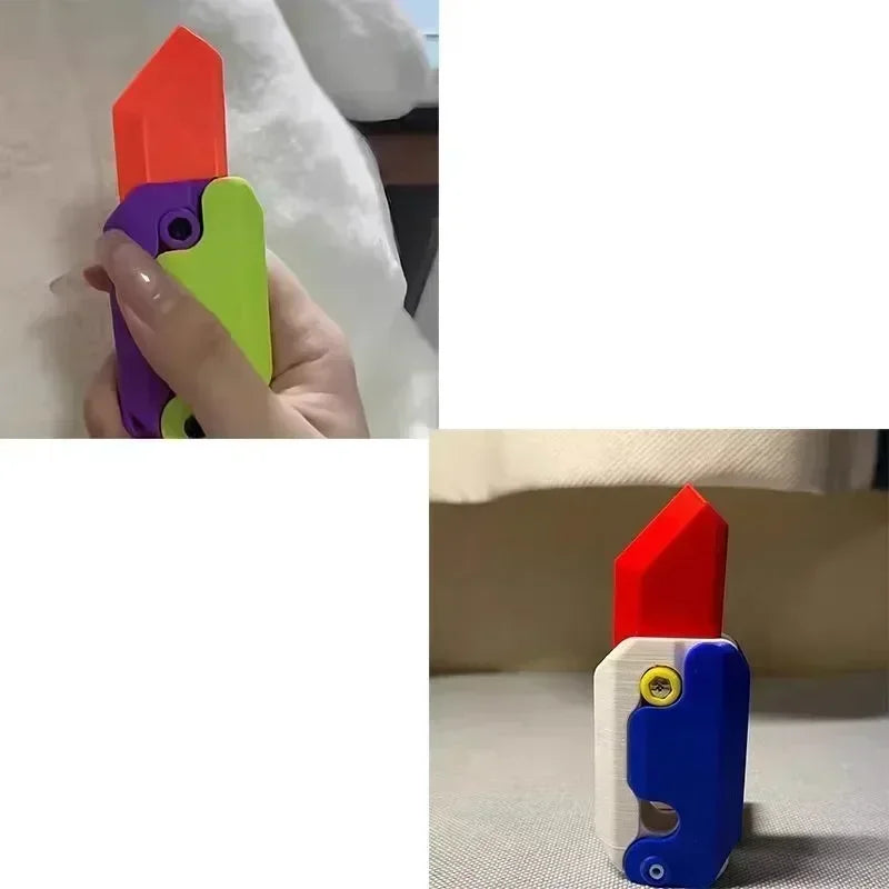 3D Gravity Radish Knife Decompression Toy Q Version Super Cute Healing Knife Children's Toy Christmas Gift