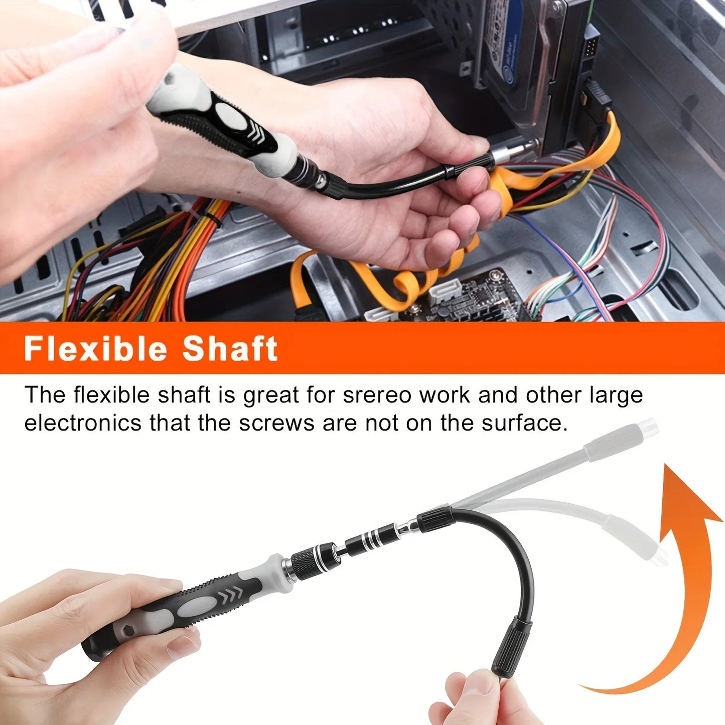 Multi-function screwdriver 115 in 1 disassembly repair tool set for daily maintenance of small appliances electronic products