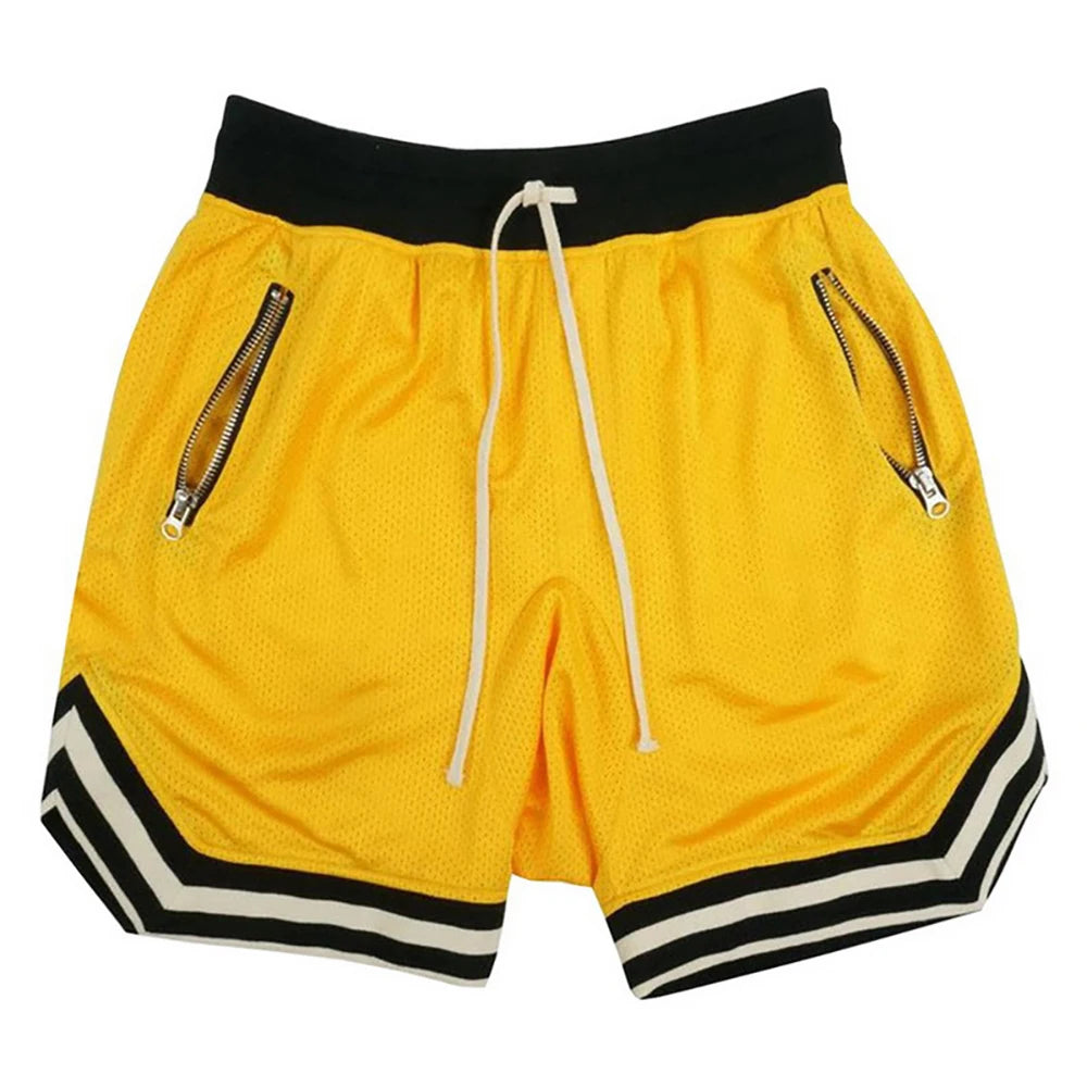 Summer Basketball Shorts Men Loose Sport Shorts Quick Drying Mesh Sports Five-point Pants Oversized Sports Shorts