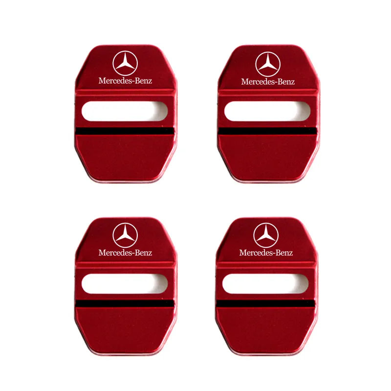 Car Styling Car Door Lock Covers stikcer Case for Mercedes Benz New B/C/E Class A Class C200L GLC GLK CLA GLA Accessories