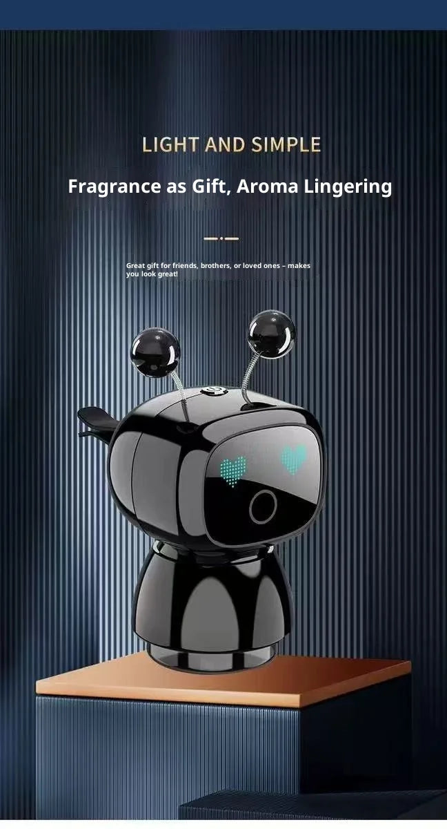 Creative Car Smart Aromatherapy Diffuser - Robot-shaped Aromatherapy Ornament, Air Freshener with Long-lasting Light Fragrance