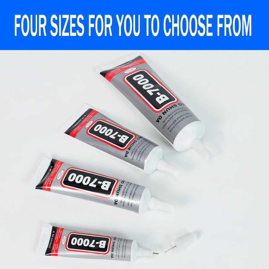 15ML 25ML 50ML 110ML B-7000 Clear Contact Phone Repair Adhesive Universal Glass Plastic DIY Glue B7000 With Precision Applicator