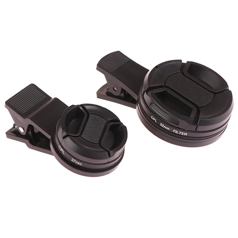 Clearance_Universal With Clip Portable Professional Phone Polarizer Wide Angle Lens 37/52MM CPL Filter Circular Camera Black Acc