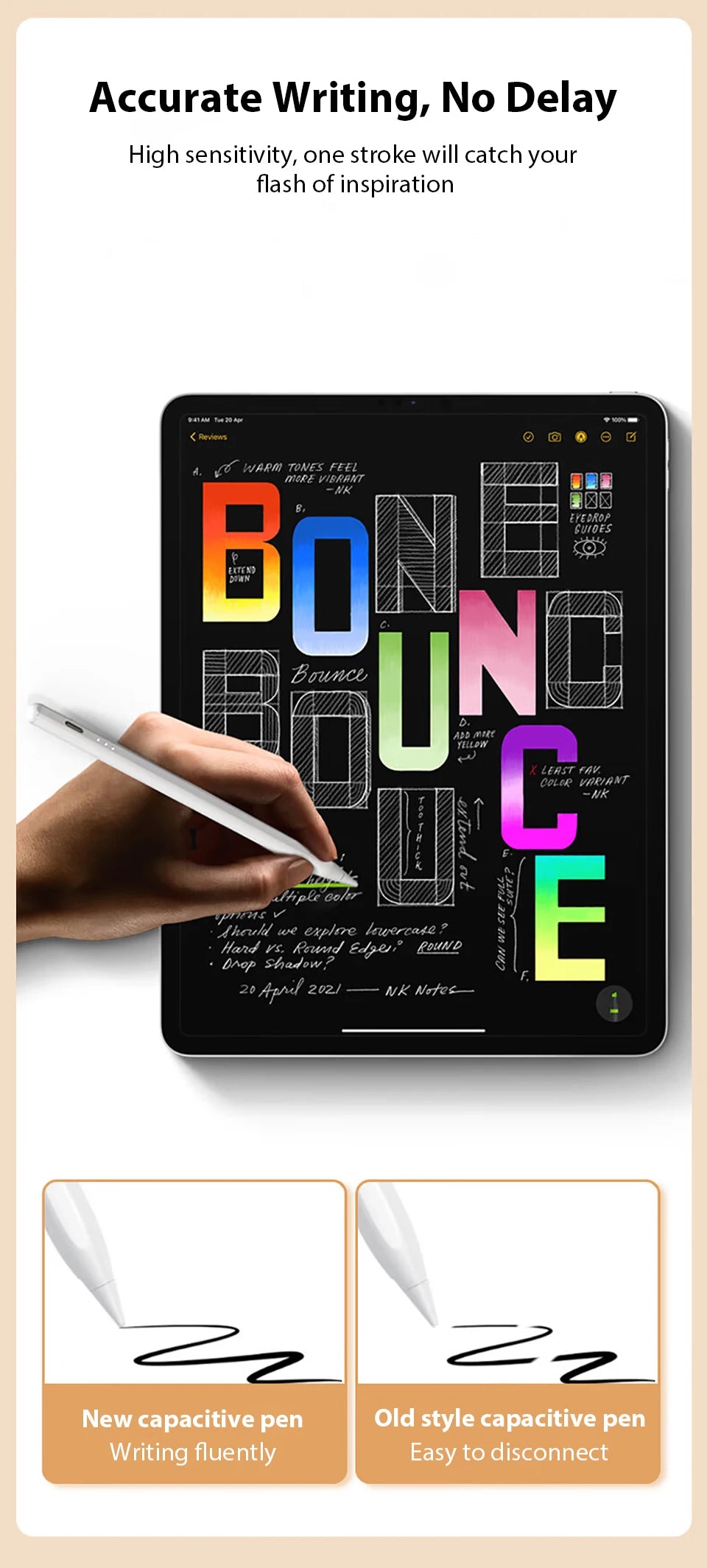 Stylus For Android, iOS, Windows, IPad, Apple Pencil Accessories, Universal Stylus For Tablets And Phones