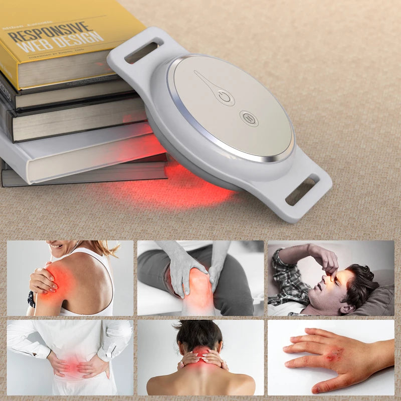 KTS Wrist Massager LED Red Light Therapy Device Healthcare Round Near Infrared Therapy Device for Wrist Sprain Arthritis 810nm
