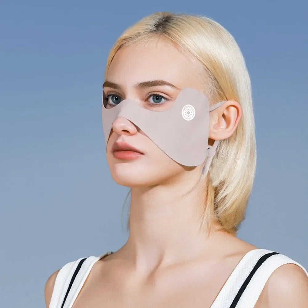 Unisex Sun Protection Anti-UV Ice Silk Face Scarf Face Mask Sport Mask