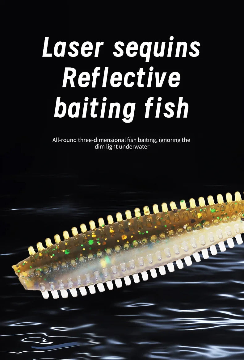 Silicone Soft Bait Fishing lure With Particles Fishing Bait 80MM120MM Pike Perch Fishing Artificial Bait Simulation Bait рыбалка