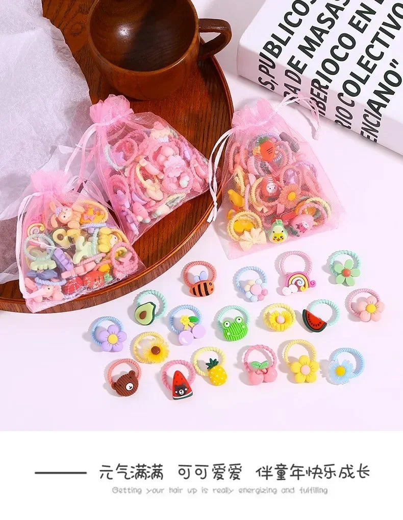 Children's Rubber Bands Do Not Harm Hair Girl Headbands Korean Baby Accessories Rings Tie Rubber Bands Little Girl Headbands