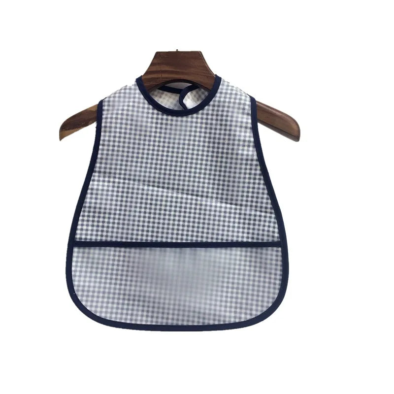 2023New Cartoon Pattern EVA Waterproof Pocket Lunch Feeding Bibs Adjustable Baby Bibs Cute Children Baby Apron Kids Burp Cloths