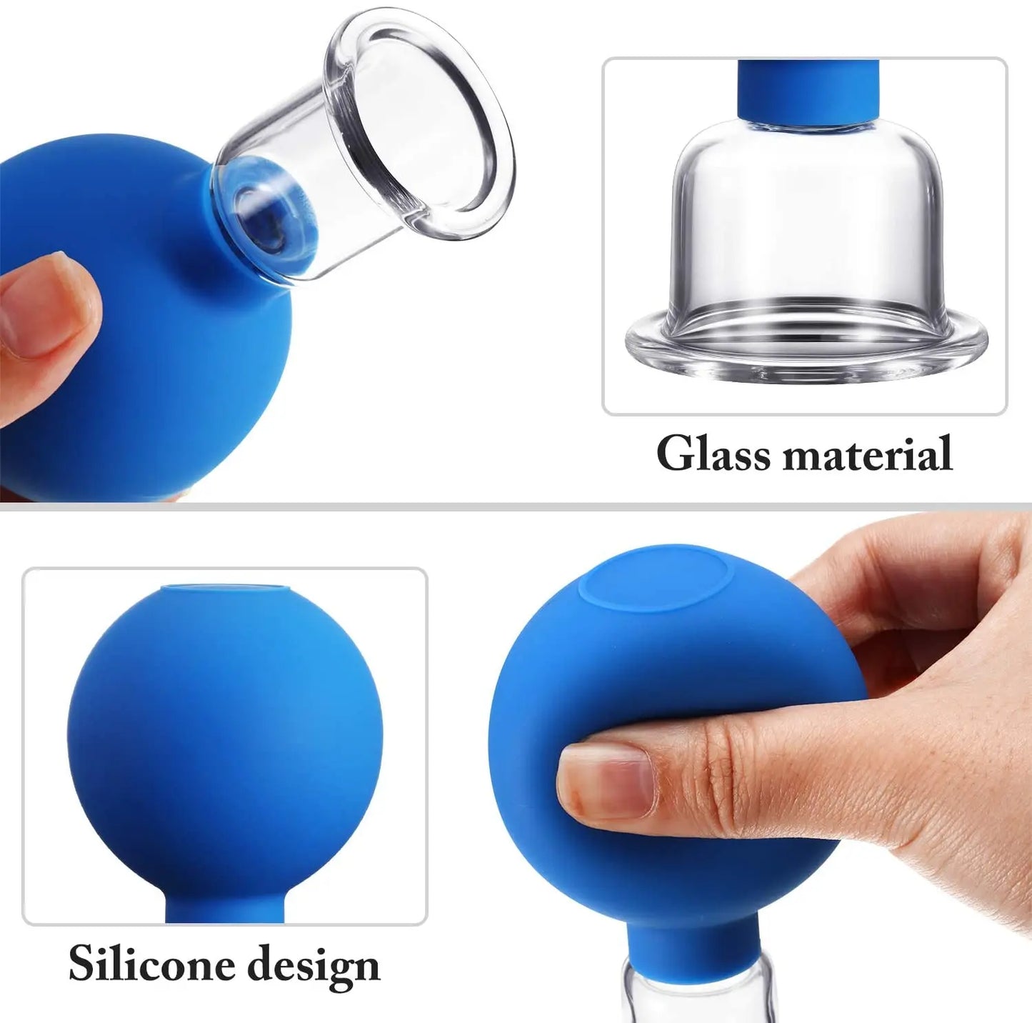 Vacuum Cupping Glass Jar Cellulite Massager For Face Acupuncture Hijama Suction Cup Slimming Fat Burning Health Care Face Sucker