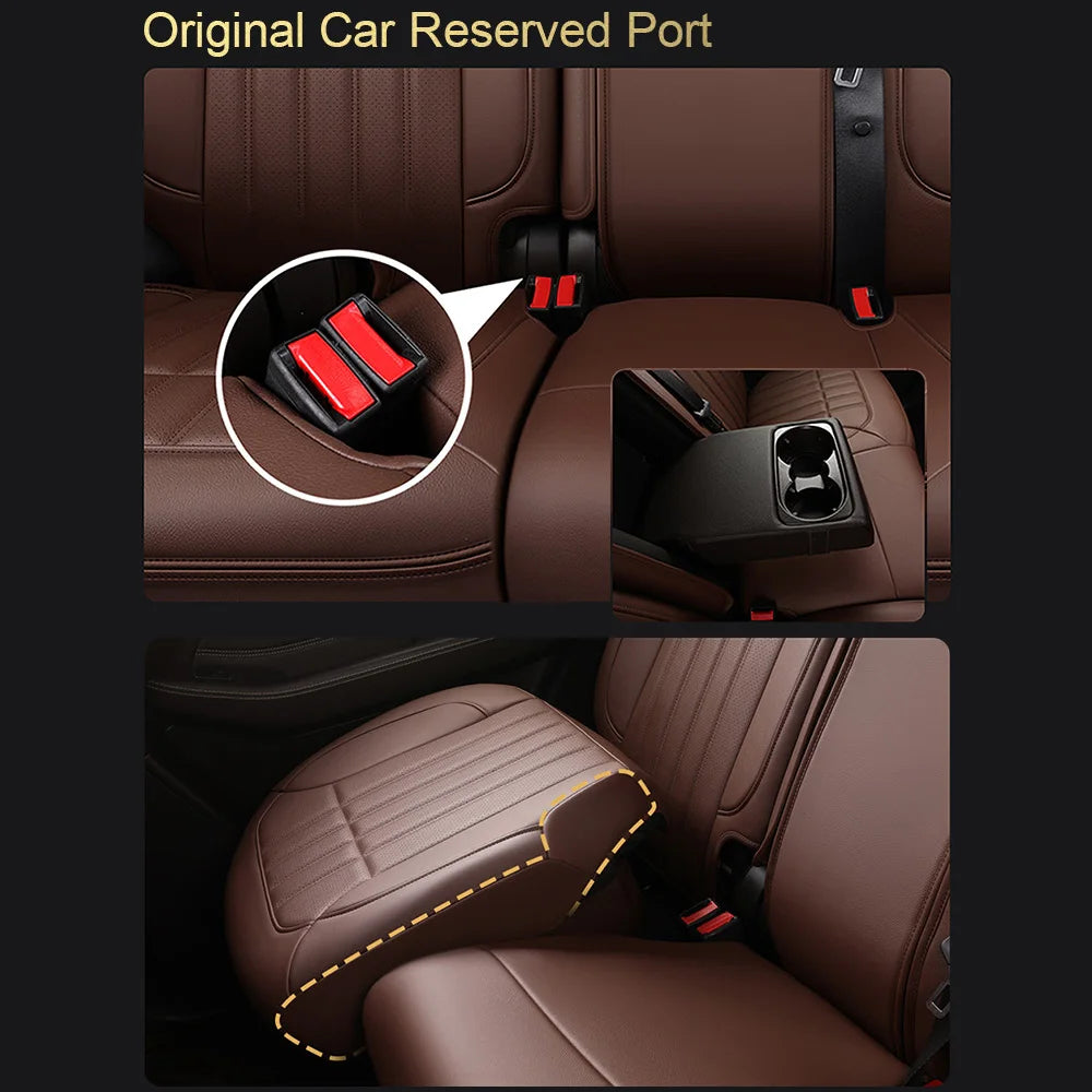 For Land Rover Range Rover Velar 2017 2018 2019 2020 Faux Leather Custom Car Seat Covers Full Set Interior Protector Accessories