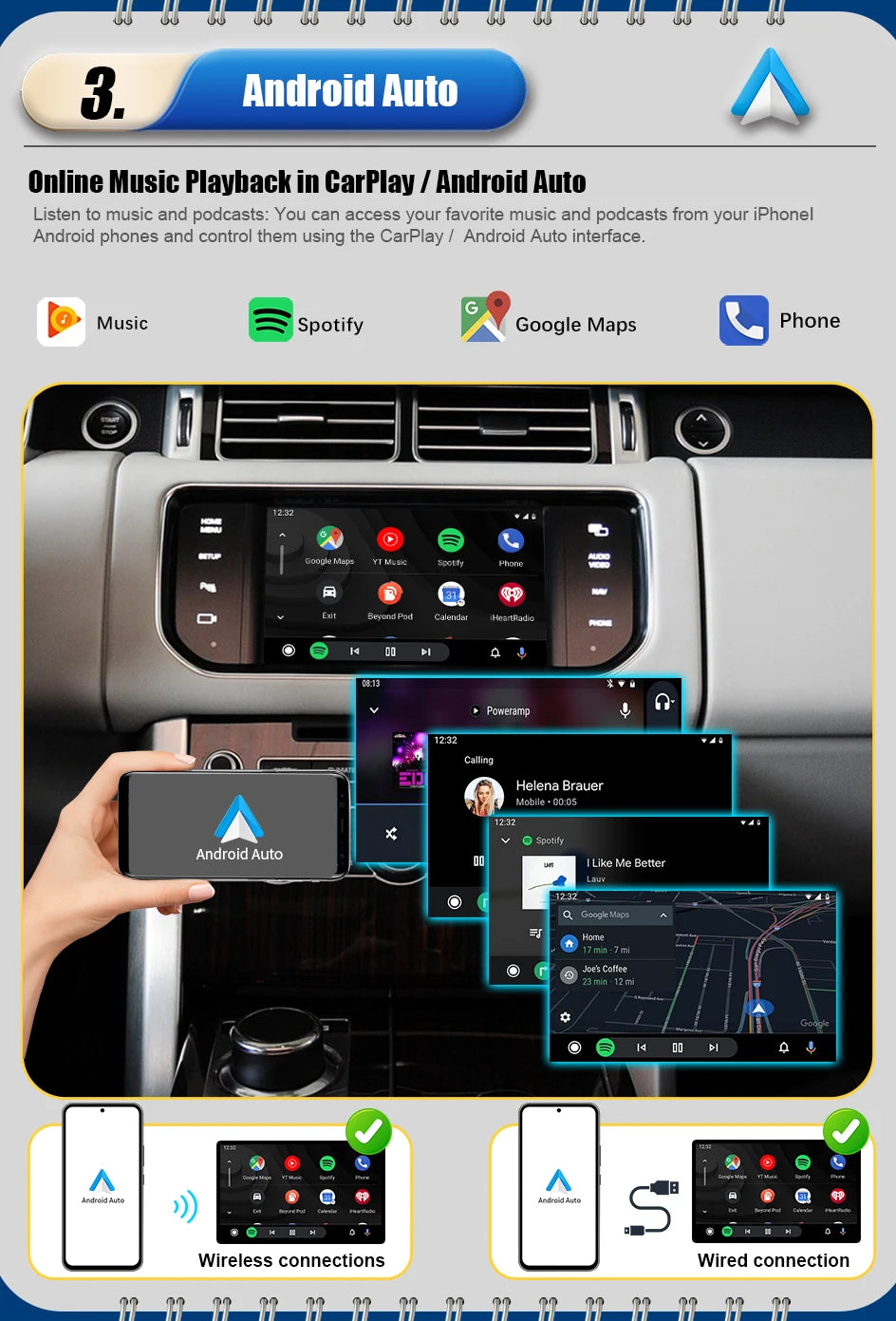 Android Auto Wireless Carplay For Land Rover/Jaguar/Range Rover/Evoque/Discovery 2012-2016 Carplay Multimedia USB Navigation DSP