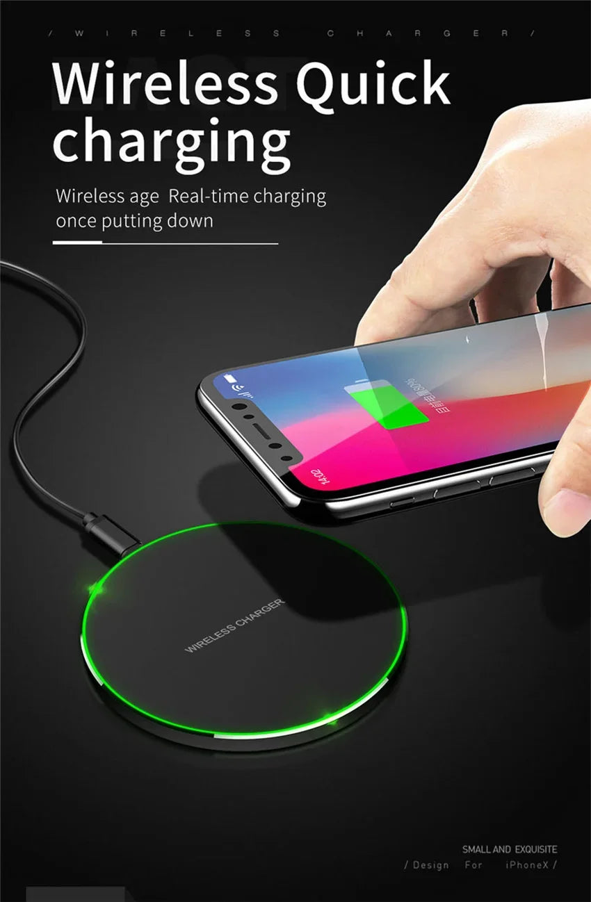 30W Wireless Charger For iPhone 14 13 12 11 Pro XS Max Mini X XR Induction Fast Wireless Charging Pad For Samsung Xiaomi Huawei