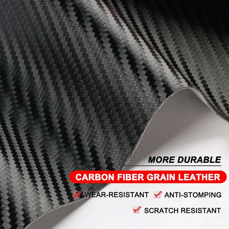 Car Threshold Strip Carbon Fiber Sticker Car Door Sill Protector Accessories For Mitsubishi ASX Lancer EVO Pajero Outlander L200