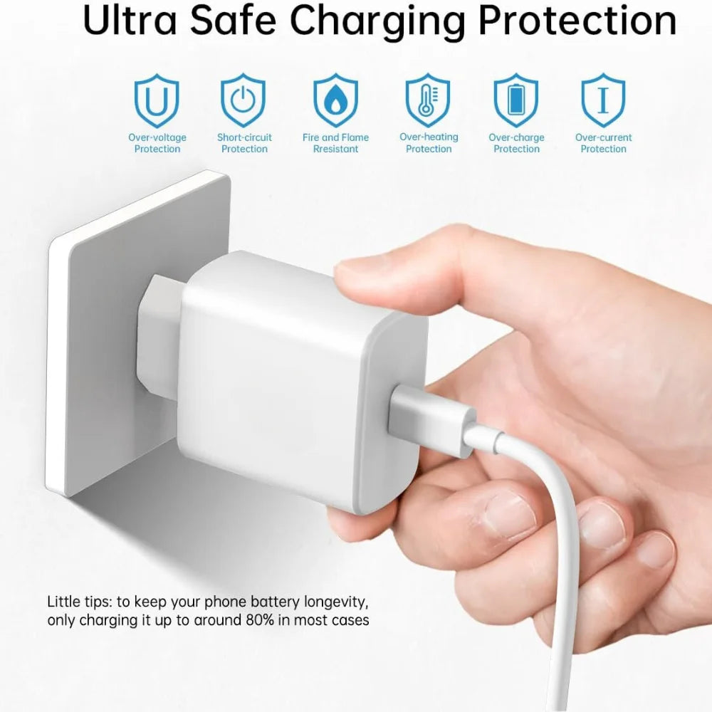 30W PD Fast Charger for Charging Box Brick PD 30W USB C Quick Fast Charger Power Adapter Cube for iPhone Samsung Xiaomi Huawei