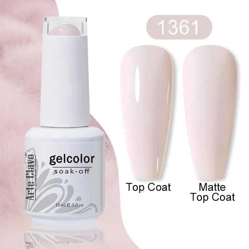Arte Clavo 15ml Gel Polish Hybrid Varnishes 179 Colors Nails Art For Manicure Soak Off UV Need Top Base Primer Gel Nail Polish