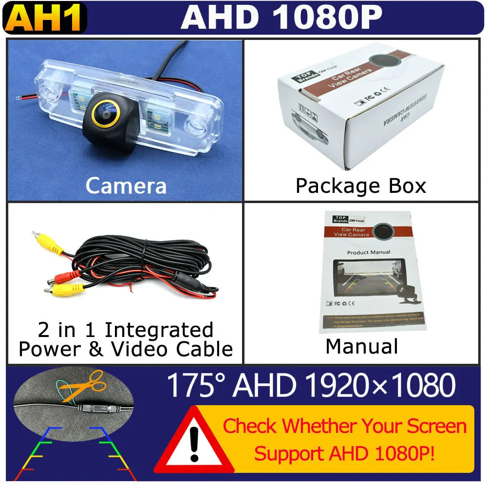 170° Golden Lens AHD 1080P Vehicle Car Rear View Camera For Subaru Outback BR 2009 2010 2011 2012 2013 2014 Car Monitor