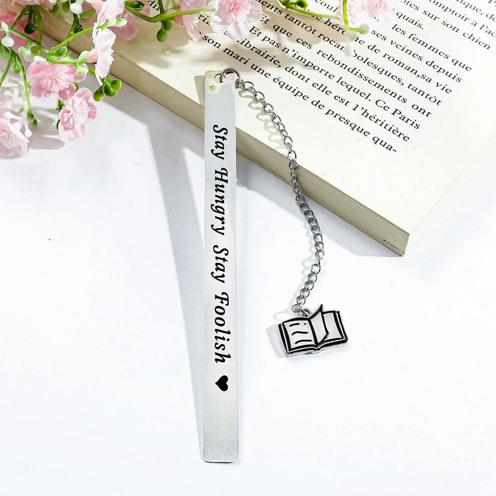 Cultural and creative minimalist text bookmark, compact and portable student birthday gift or Teacher's Day gift.