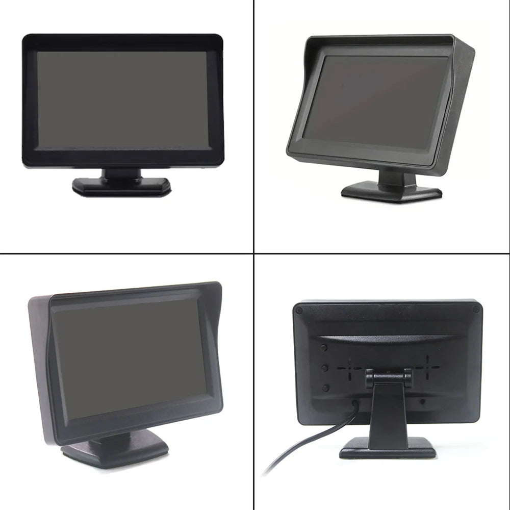 Car Brake Light Reverse Camera With 4.3-inch Desktop Monitor For Renault Master Nissan NV400 Opel Movano Vans 2010-2016