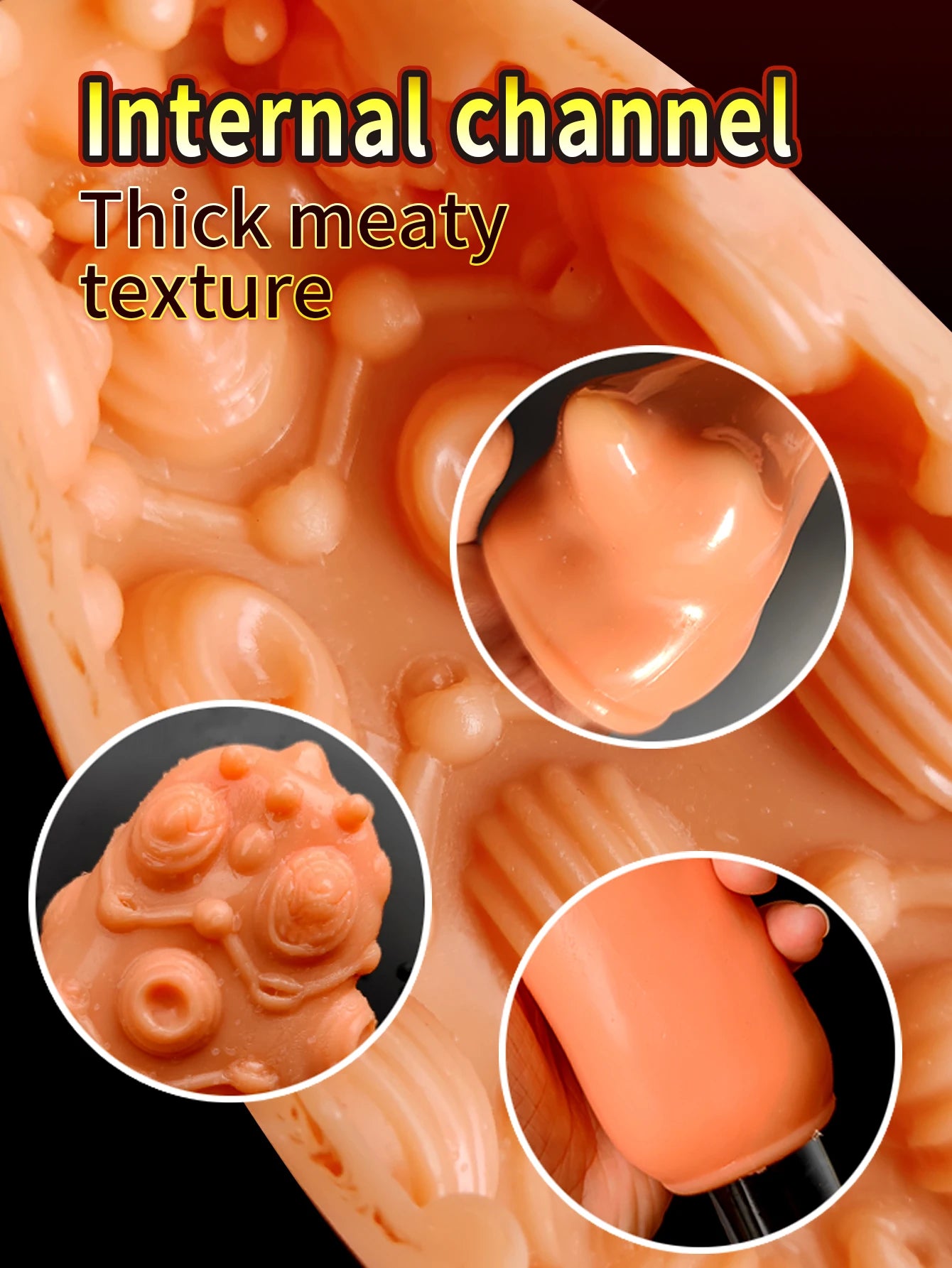 Masturbation Sex Toy For Men Male Masturbator Cup Manual Silicone Portable Sucking Airplane Cup Soft Vagina Blowjob Pocket Pussy