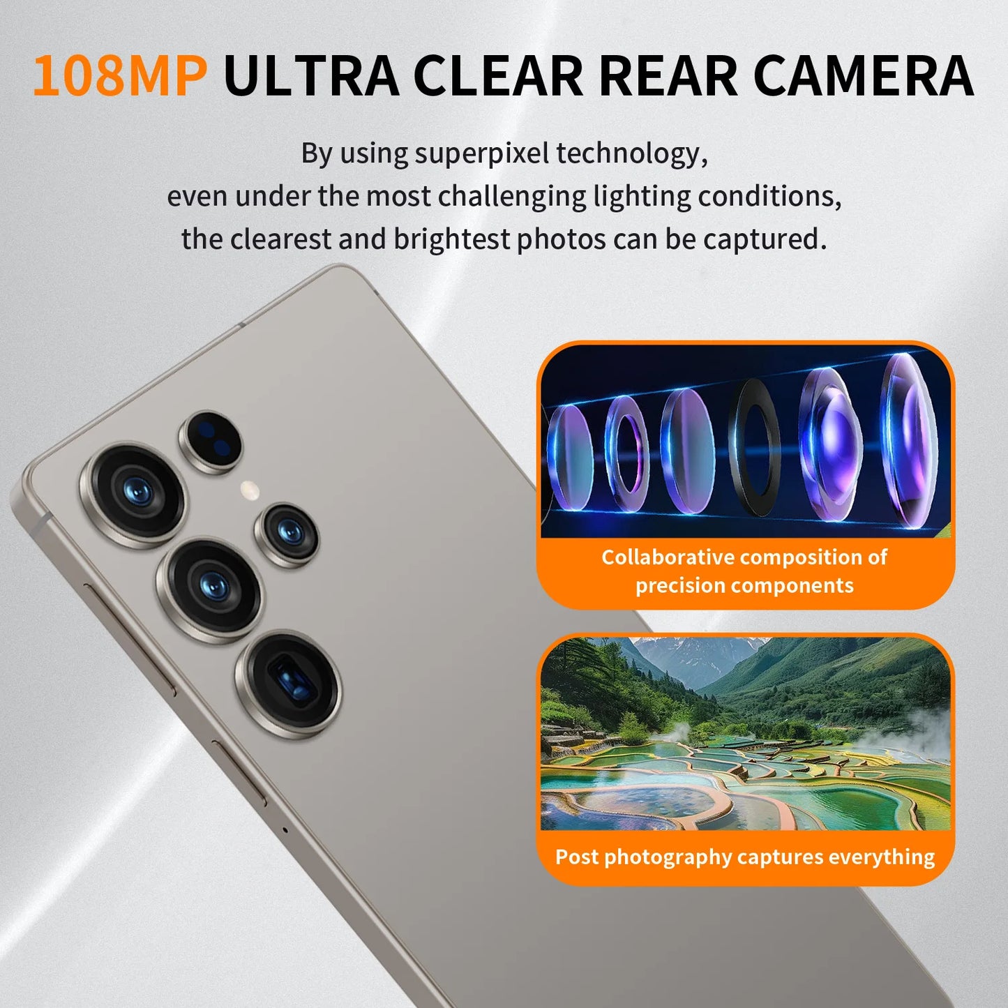 HOT 2025 new S25 Ultra original intelligent 5G dual card dual standby Android 14 system global version phones 8000mAh battery