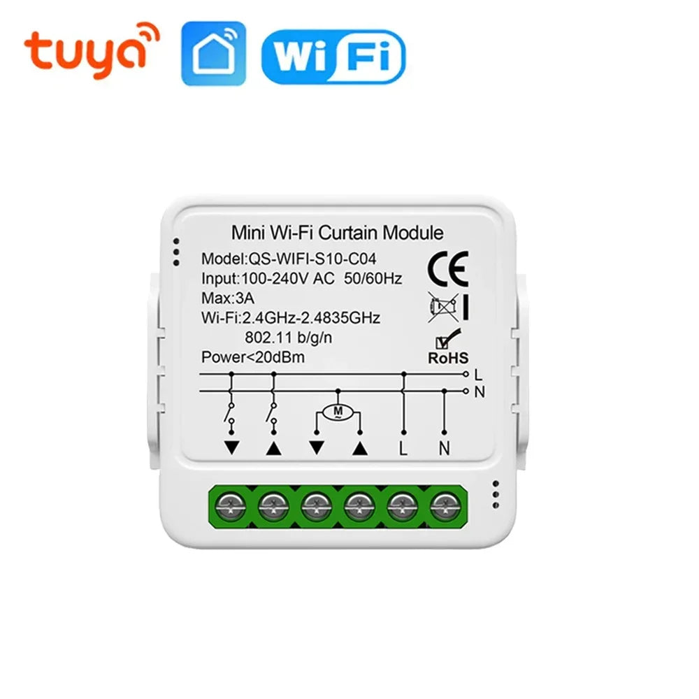 Tuya WiFi Smart Curtain Switch Module For Blinds Roller Shutter Electric Motor Smart Life Control Works With Alexa Google Home