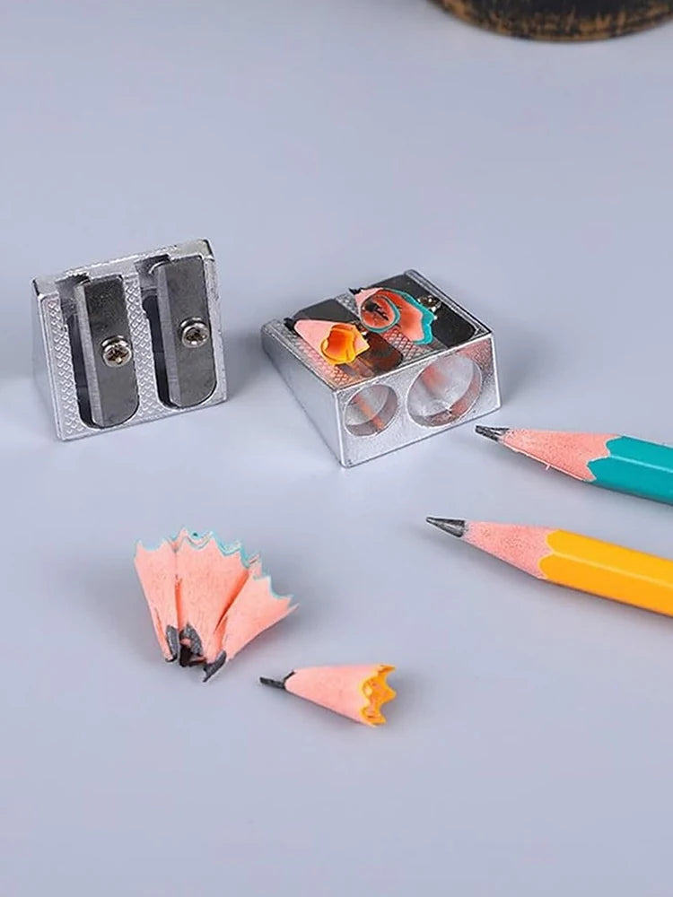 Magnesium Pencil Sharpener, Kum Magnesium Pencil Sharpener, Kum 2-Hole Pencil Sharpener Magnesium Alloy Wedge Profile, Metal Pen