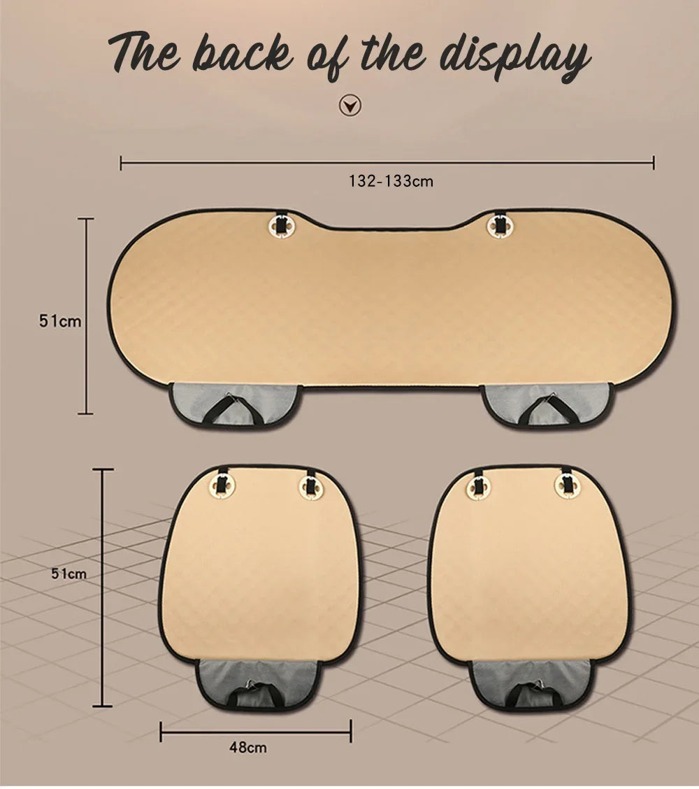 Universal Car Seat Cover Protector Car Accessori Backrest Front Rear Seat Back Waist Washable Cushion Pad Mat Auto Four Seasons