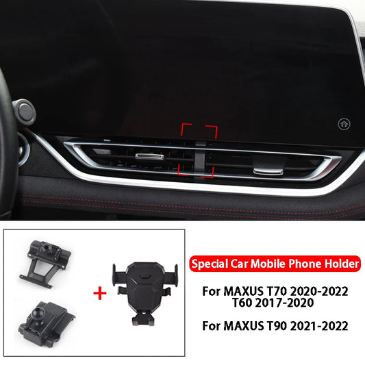 For MAXUS T70 T60 T90 2017-2022 Car Accessories Mobile Phone Holder Dashboard Air Vent Mount Bracket Stand Support Bracket