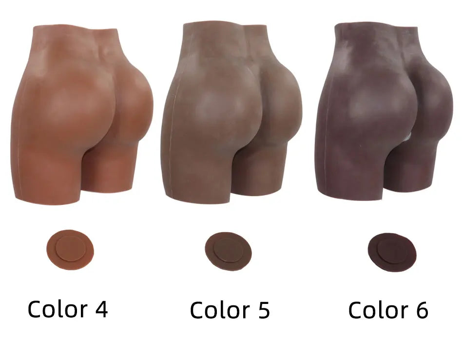 YUERUGOU Oversize Crossdresser Silicone Shape wear Realistic Hip pads and Butt Pads Flexible Hip Enhancer Panties for Drag Queen