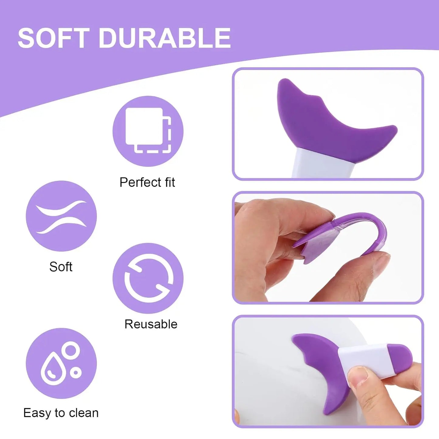 4PCS Eyeliner Stencils Set Reusable Silicone Eyeliner Tool Lash Guard Eye Lips Makeup Tool for Women