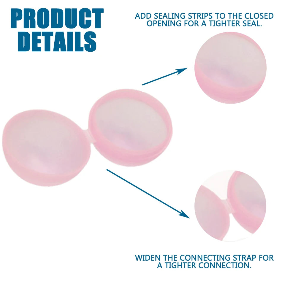 1-60P New Reusable Water Balloons Refillable Water Balloon Quick Fill Self Sealing Water Bomb Splash Balls  Swimming Pool