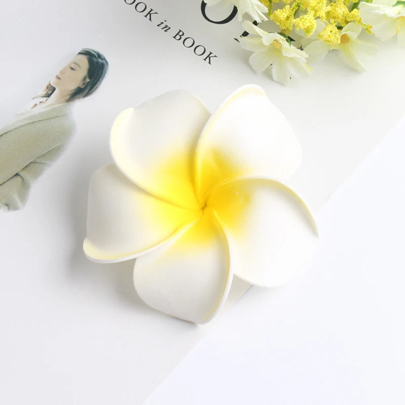 1~10PCS Plumeria Hawaiian Foam Frangipani Artificial Flowers Headdress Flower Home Garden Egg Flowers Wedding Decoration Party