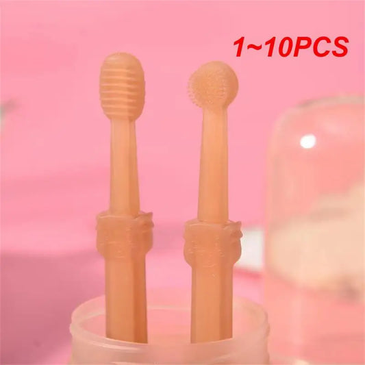 1~10PCS Pet Dog Toothbrush Brush Silicone Soft Toothbrush Oral Care Puppy Toothbrush Toothpaste Pet Kit Teeth Cleaning Cat Care