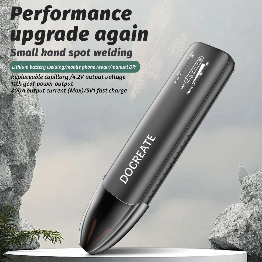 Docreate Color screen portable handheld small spot welder 18650 mobile phone lithium battery nickel plate collision welding