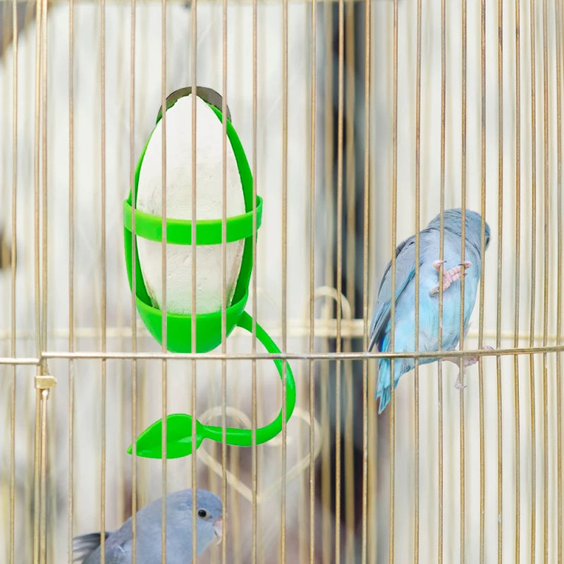 3/2/1PC Pet Parrot Feeder Hanging Cage Fruit Vegetable Container Feeding Cup Cuttlebone Stand Holder Pet Cage Accessories Suppli