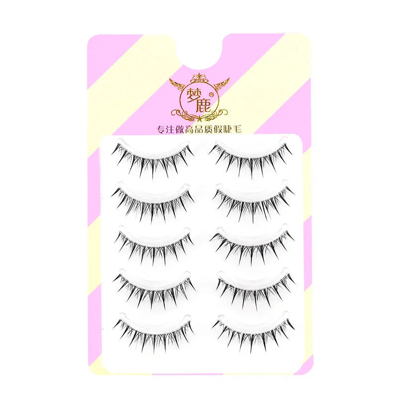 Dream Deer False Eyelashes A Type Eyelashes Upgraded Lash V-shaped 0.14mm Transparent Stem Soft Natural Eye Lashes Mink