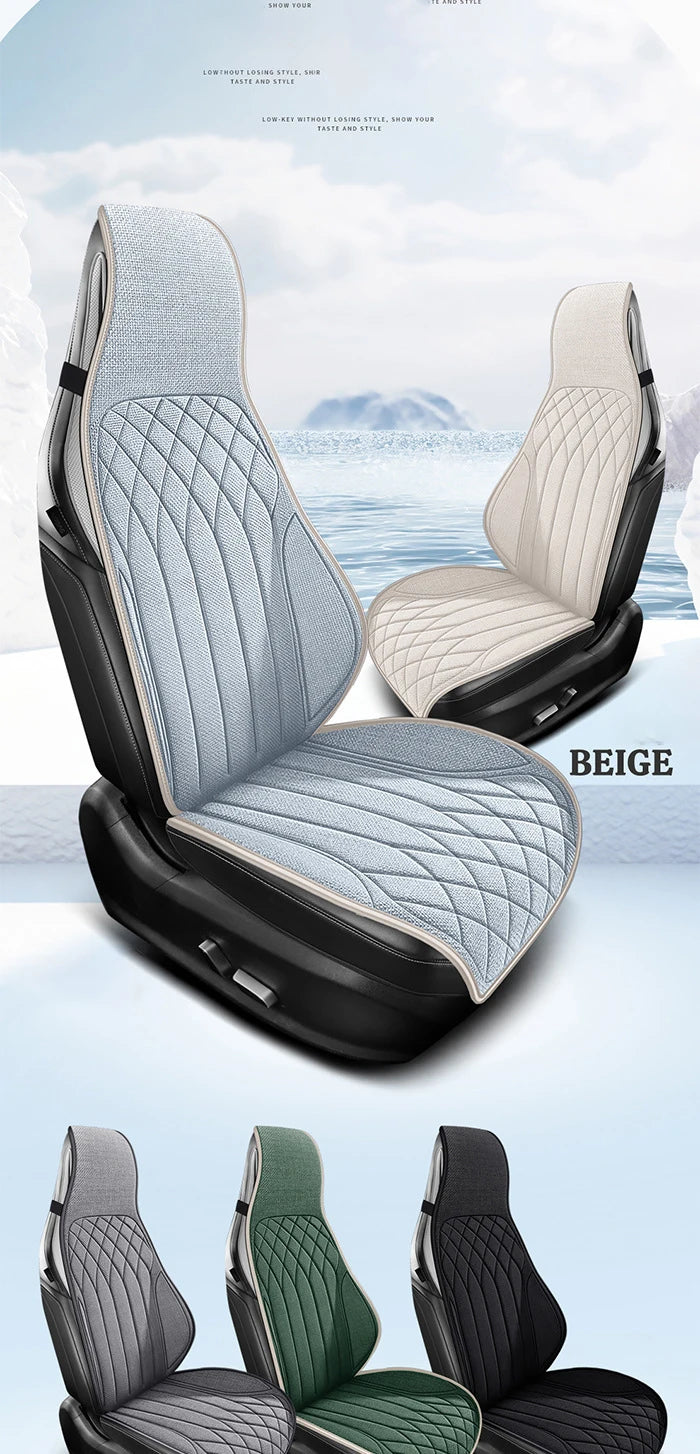 Universal Car Seat Cover Four Season Auto Flax Breathable Anti-Slip Covers for Car Seats Cover Protection Cars Seats Covers