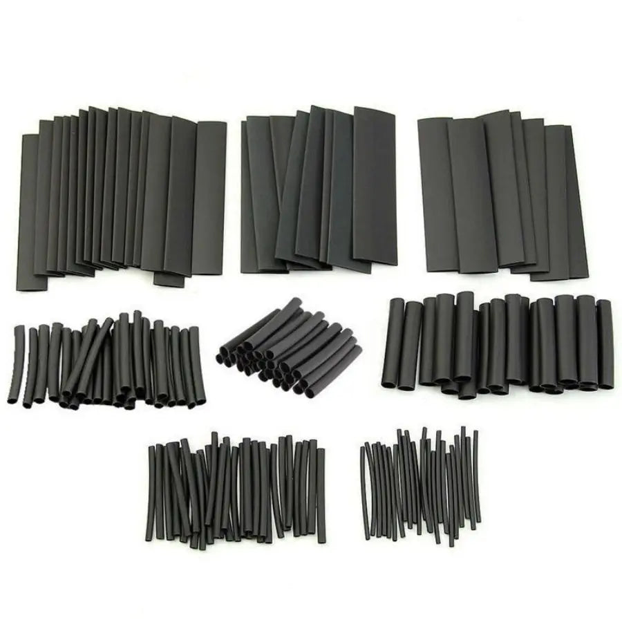 127Pcs/lot Black Heat Shrink Sleeving Set Thermoresistant Tube Shrink Wrapping Wire Cable Polyolefin Wrap Tubing