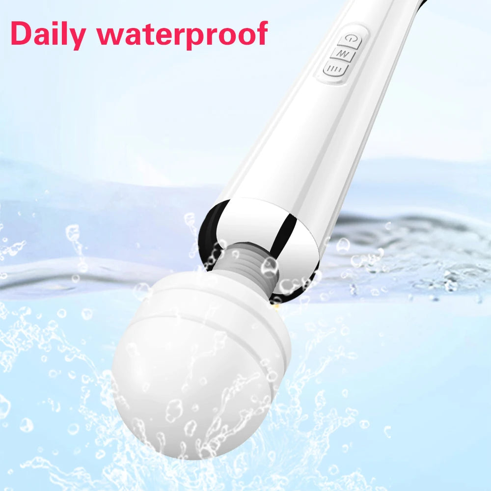 Powerful Magic Wand Vibrator for Women Big AV Body Massager G Spot Clitoris Stimulator USB Charging Adult Sex Toys for Woman