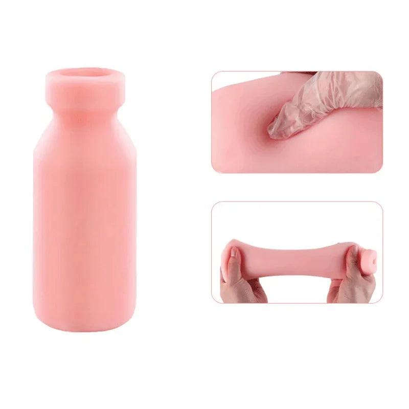 Male masturbator toys milk bottle aircraft cup sex toys vaginal silicone soft adult toys vagina oral sex pocket masturbator