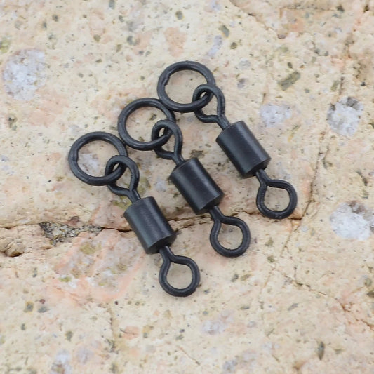 Hirisi 20 Piece Carp Fishing Swivels Snaps with Solid Ring Quick Change Fishing Hook Swivels AE044 Fishing Accessories