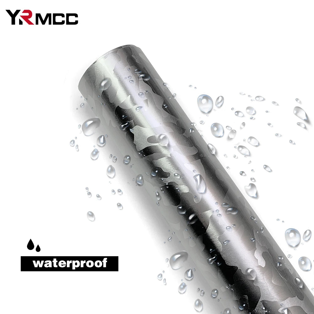 Carbon Fiber Sticker Ghost Silver Carbon Fiber Vinyl Wrap Films Glossy Car Sticker Anti Scratch Waterproof Decal Car Accessories