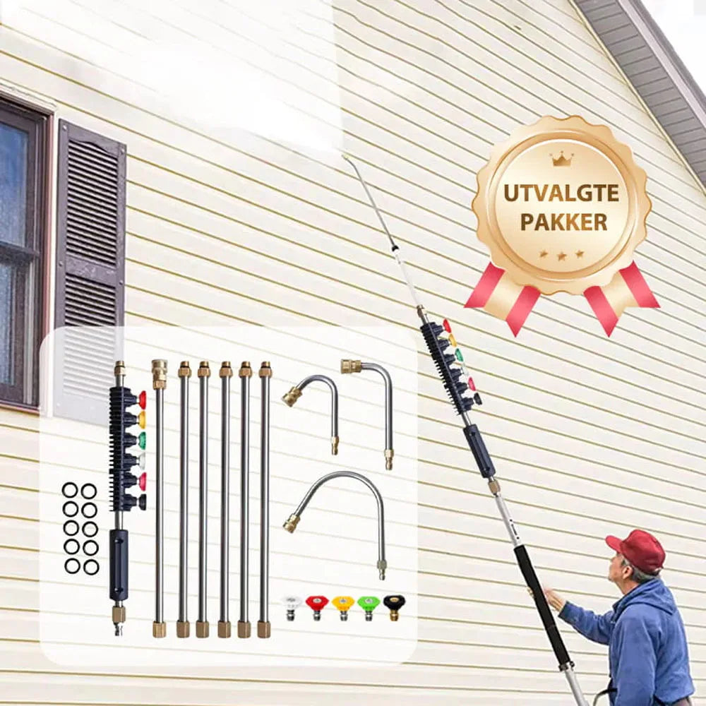4000 Psi Telescoping High Pressure Washer Wand Set Commercial Grade Pressure Washer For Gutter & Roof Drainage & Walls Cleaning
