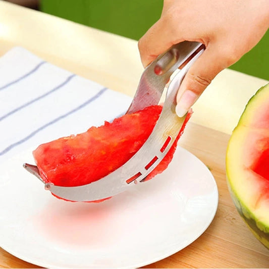 Multi Functional Watermelon Slicer Watermelon Cutting Tool Splitter Stainless Steel Creative Kitchen Accessory Small Tool